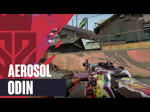 Aerosol Odin Skin Showcase [4K] - Valorant Battlepass Skins