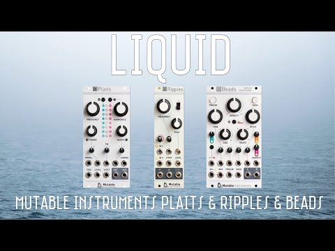 Mutable Instruments Plaits & Ripples & Beads【Liquid】#modularsynth #eurorack #synthjam