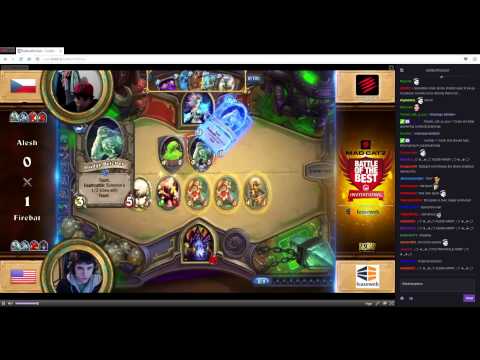 Battle of the best - Alesh (Mage) vs Firebat (Warlock) - match 2 - Hearthstone February 2015