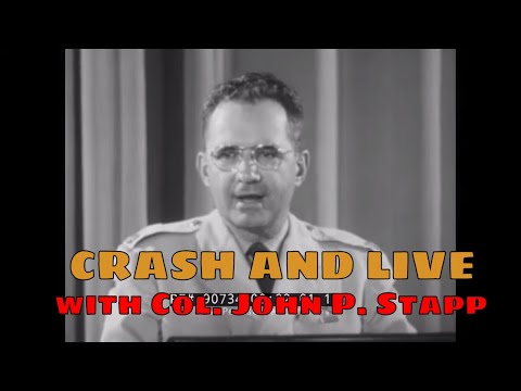 " CRASH AND LIVE " 1950s DRIVER'S EDUCATION FILM w/ COL. JOHN PAUL STAPP CAR ACCIDENTS 90734