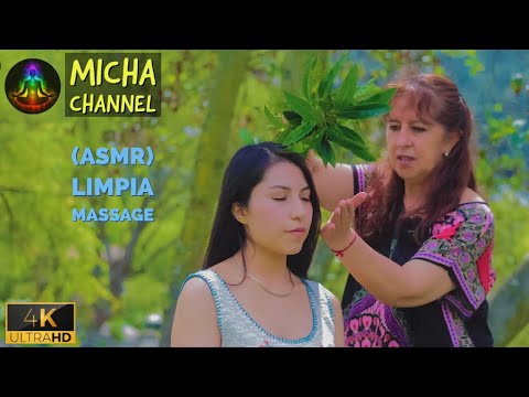 Spiritual Cleansing (LIMPIA) | ASMR neck massage, hair play with soft whispering and nature sounds