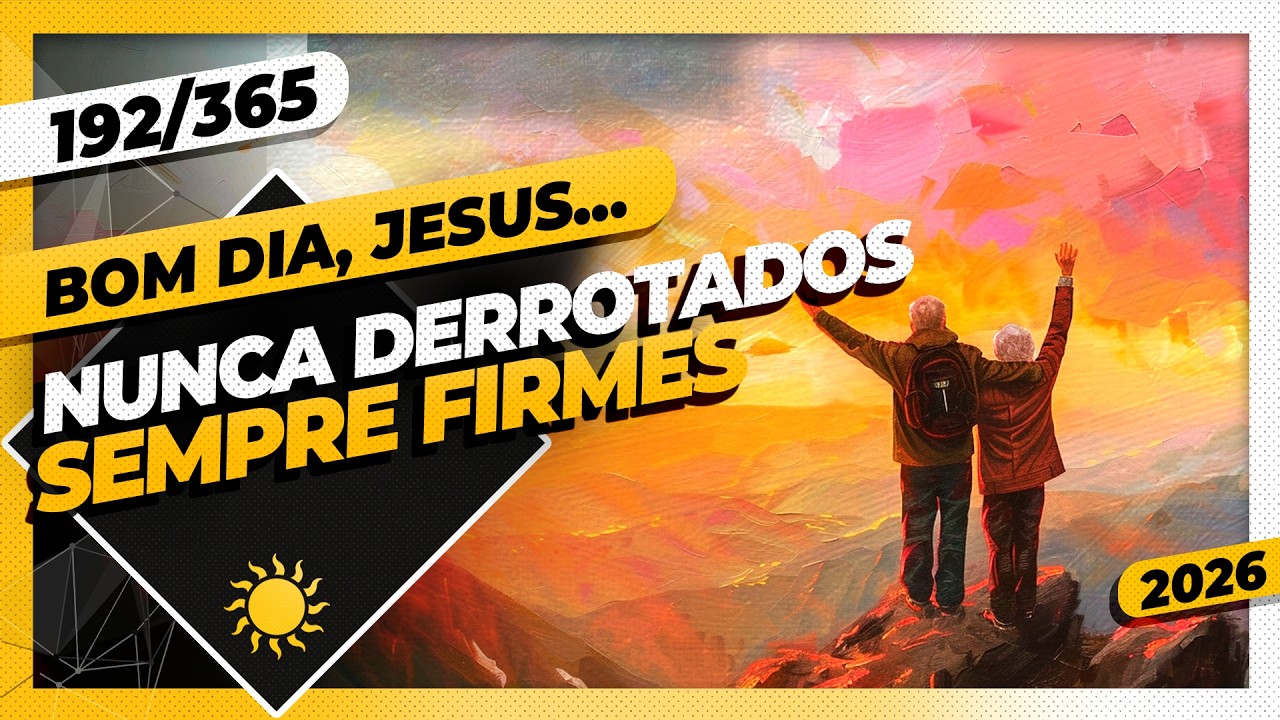 NUNCA DERROTADOS: SEMPRE FIRMES - Bom dia, Jesus! 192/365 (2026)