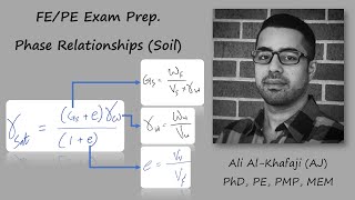 FE/PE Exam - Soil - Phase Relationships - 3 Examples