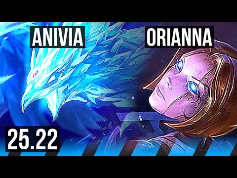 ANIVIA vs ORIANNA (MID) | 10/0/11, Legendary | KR Grandmaster | 25.22