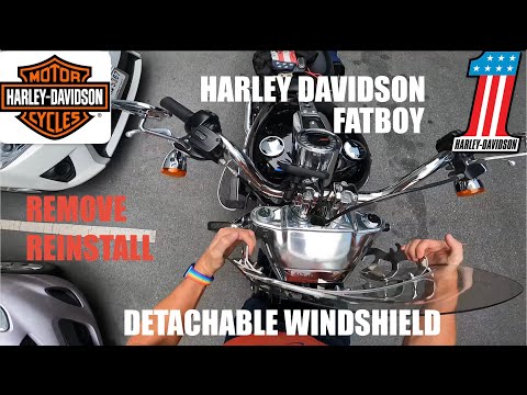 How to Remove and Reinstall Harley Davidson Fatboy Detachable Windshield