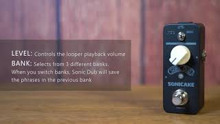 Video thumbnail for SONICAKE Sonic Dub - Storable Looper Pedal for Guitar Bass Recording by SONICAKE