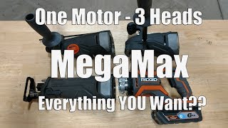 Ridgid Octane MegaMax 18-Volt Power Base, SDS Plus, Right Angle Drill & Reciprocating Saw Review