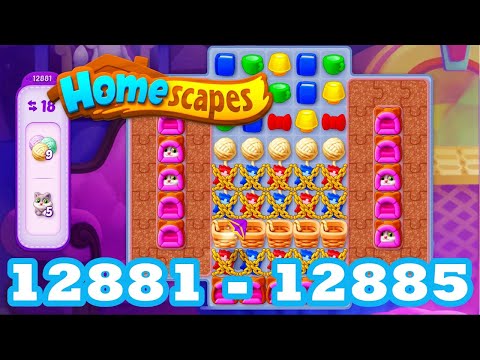 Homescapes Level 12881 - 12885 HD 3 - match puzzle Gameplay | android | IOS | 12882 | 12883 | 12884