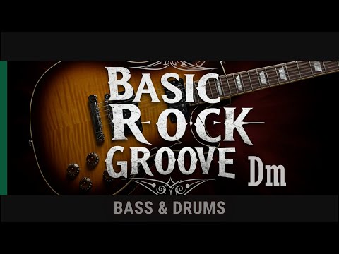 Basic Rock Groove - Dm | Bass & Drums - Backing Track | 120bpm
