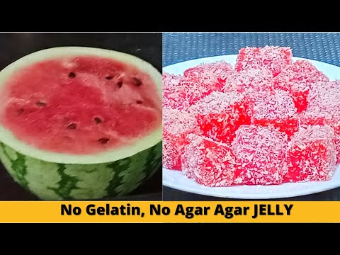Homemade Watermelon Jelly | No Gelatin | No Agar Agar | How to make Perfect jelly at Home