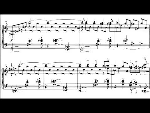 Nikolai Kapustin - Paraphrase on 'Aquarela do Brasil,' for Piano, Op. 118 (2003) [Score-Video]
