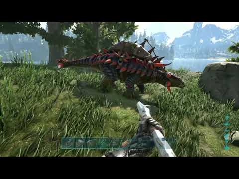 Domesticando anquilossauro e conhecendo o Crystal isles