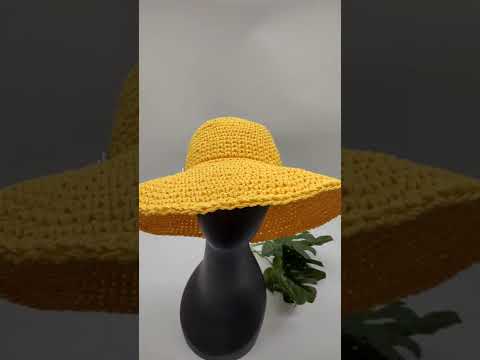 Crochet Wide Brimmed Sun Hat