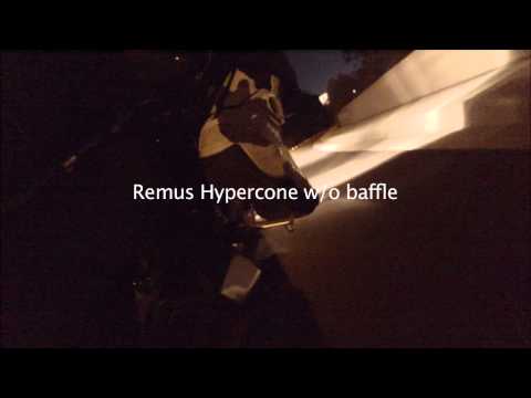 2014 Triumph Street Triple R - Remus Hypercone comparison