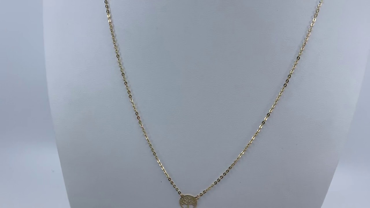 Watch Cadena del árbol de la vida 10kt oro amarillo 1.2 gramos Now Cadena del árbol de la vida 10kt oro amarillo 1.2 gramos