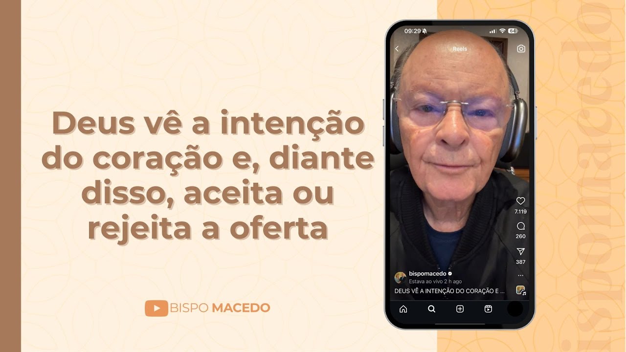 Deus vê a intenção do coração e, diante disso, aceita ou rejeita a oferta