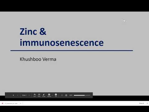 Zinc and Immunosenescence
