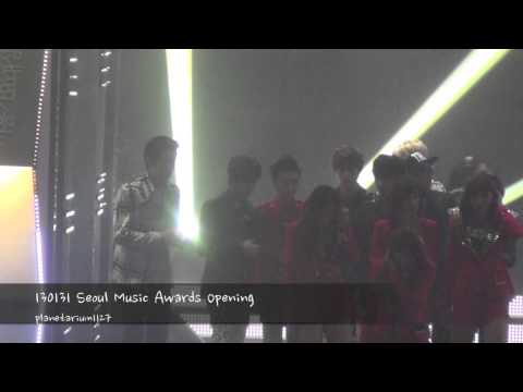130131 Seoul Music Awrds Opening EXO-K