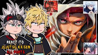 Black Bulls react to Ryomen Sukuna | Immortal Itadori | Yuta Okkotsu | Satoru Gojo || All Parts - GC