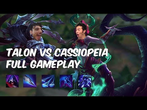 Talon vs Cassiopeia - Mid Ranked Gameplay