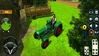 Real Tractor Trolley Simulator - Tractor Offroad Simulator Gameplay - Android Gameplay
