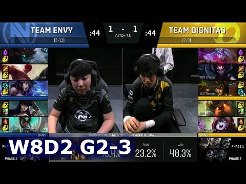 Team EnVyUs vs Dignitas Game 3 | S7 NA LCS Spring 2017 Week 8 Day 2 | NV vs DIG G3 W8D2 1080p