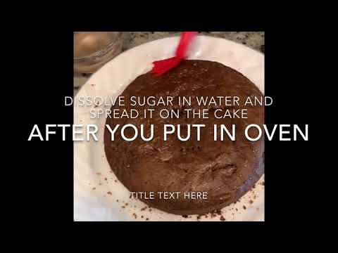 How to make a chocolate eggless cake for beginners