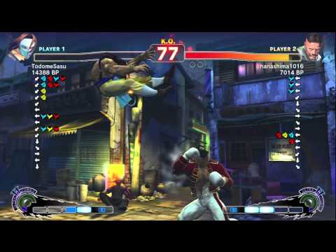 hanashima1016 [Dudley] vs TodomeSasu [Vega] SSF4 Japanese Online Ranked Matches - TRUE-HD