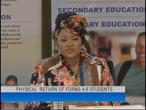 Ministry of Education's Media Conference On Return Of Forms 4-6 Students To Secondary Schools
