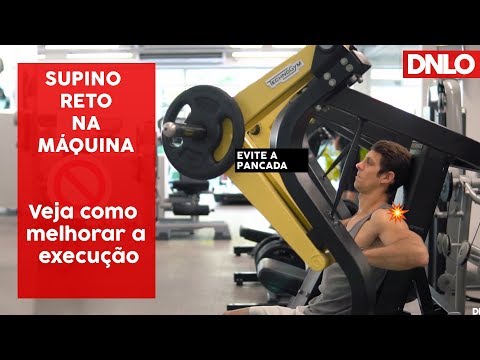 Como executar o Supino Reto na maquina
