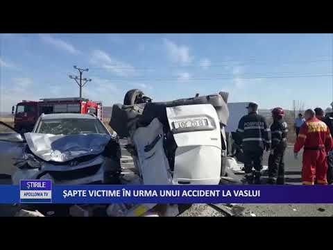 Sapte victime in urma unui accident la Vaslui