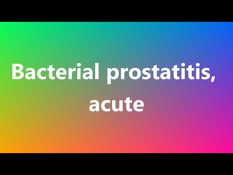 Aderlass Punkt der Prostatitis Prostatakarzinom Klassifizierungsschritte