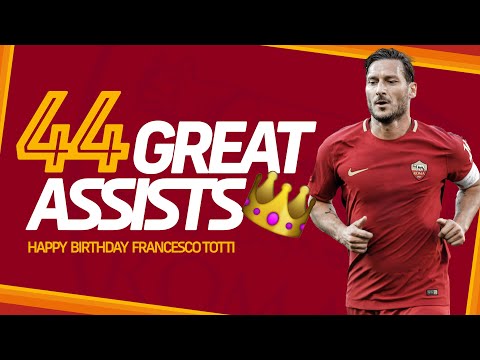 👑 44TH B'DAY | 44 GREAT ASSISTS | HAPPY BIRTHDAY FRANCESCO TOTTI! 👑
