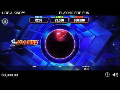 Demo gameplay of 1-Of-A-Kind by Playtech
