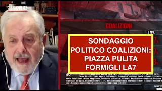 SONDAGGIO POLITICO COALIZIONI: PIAZZA PULITA FORMIGLI LA7