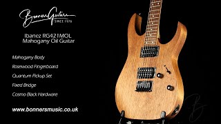 Video thumbnail for Ibanez RG421MOL Mahogany Oil Guitar | Bonners Guitar Store by Bonners Guitar Store