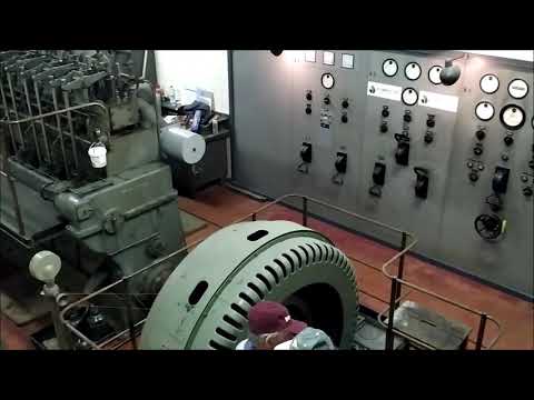 Historischer MAN - Dieselmotor G6v42. Belastungstest. (Video 3)