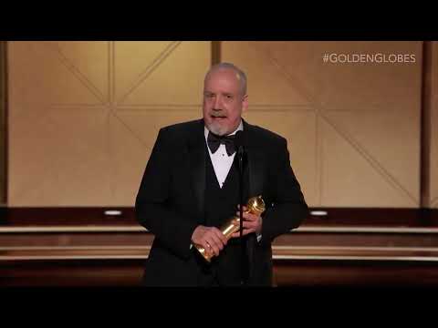 Paul Giamatti wins the Golden Globe Award for Best Actor in a Comedy or Musical in The Holdovers