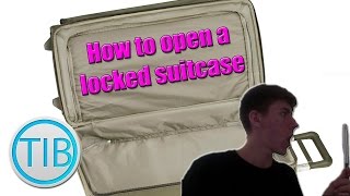 How To Open a Locked Suitcase