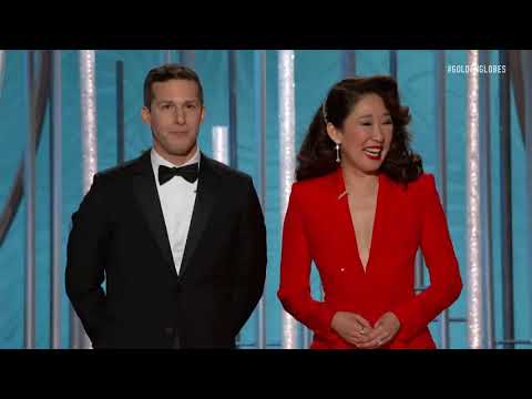 Sandra Oh and Andy Samberg Monologue - 2019 Golden Globes (Highlight)