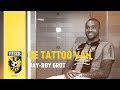 De tattoo van Jay-Roy Grot