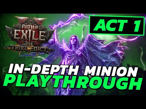 FULL CAMPAIGN PLAYTHROUGH with MINIONS! - PoE 2 Lich Leveling Guide [Act 1]