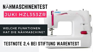 Nähmaschinentest Juki HZL 353ZR - Nähmaschine für Nähanfänger
