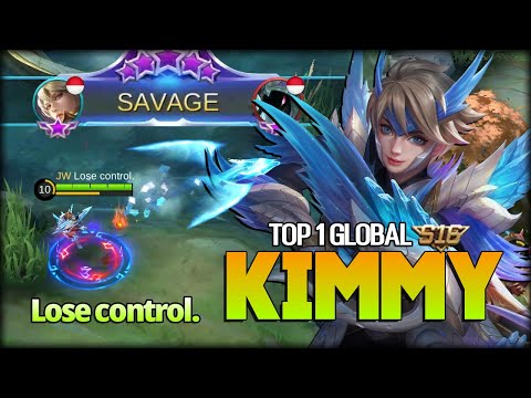 SAVAGE!! Frost Wing Burning Everything! Lose control. Top 1 Global Kimmy - Mobile Legends