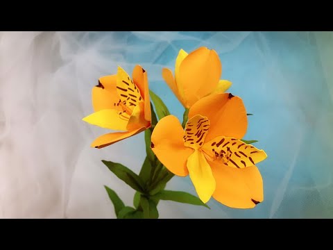 ABC TV | How To Make Peruvian Lily Paper Flowers - Craft Tutorial