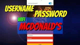 Cara menggunakan WiFi McDonal's Terbaru