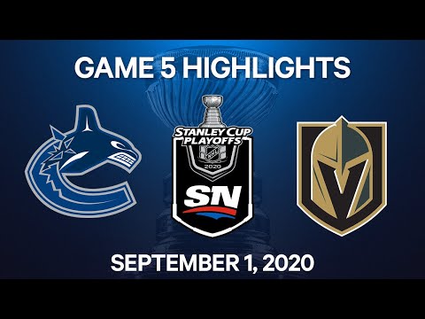 NHL Highlights | 2nd Round, Game 5: Canucks vs. Golden Knights - Sept 1, 2020