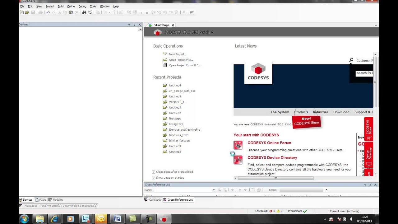 How to start a E+PLC configuration