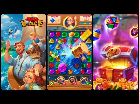 Gems Voyage - Match 3 & Jewel Blast (Gameplay Android)