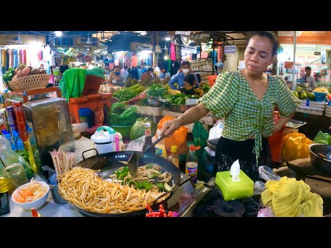 Morning walking tour at Toul Tom Poung Market in Phnom Penh street food, Cambodia 2022